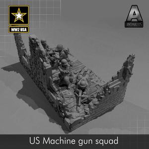 US machine gun squad
