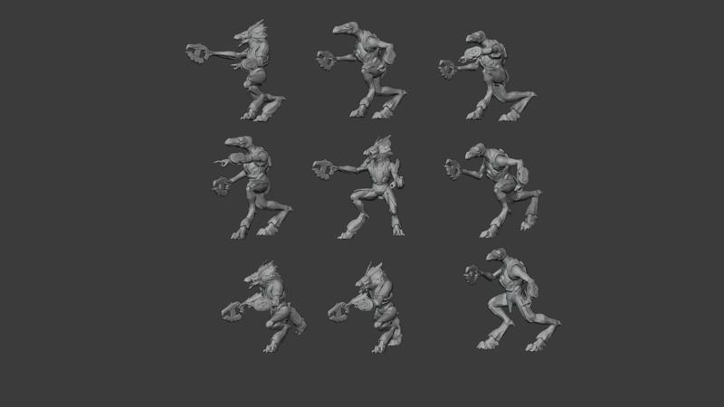 Covenant Jackal  Skirmishers- 9 poses
