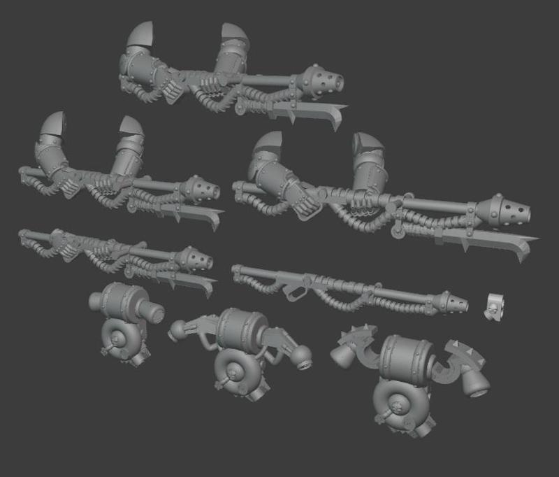 Septic Trencher Special weapons: Vex Chemical throwers