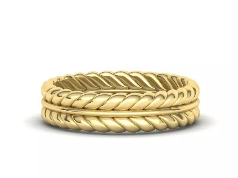 Elegant Wedding Ring 3dmodel many sizes