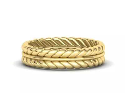 Elegant Wedding Ring 3dmodel many sizes