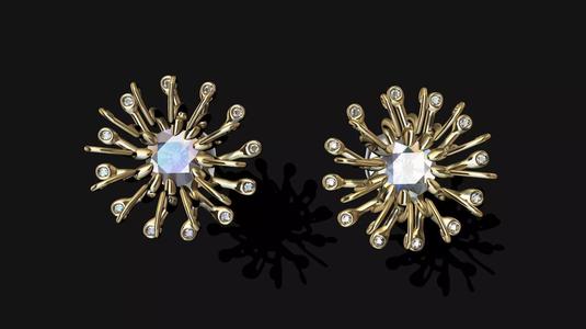 EARRRINGS STUDS ORNAMENT STL VERIFIED