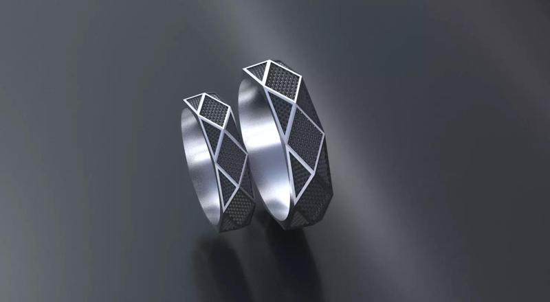 Band-rings with pattern  for CNC or  printer