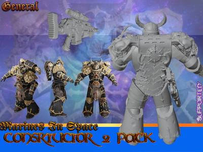 Constructor Soldier & Constructor General Figurine Two-Pack