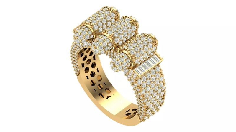 Bullet Diamound Ring