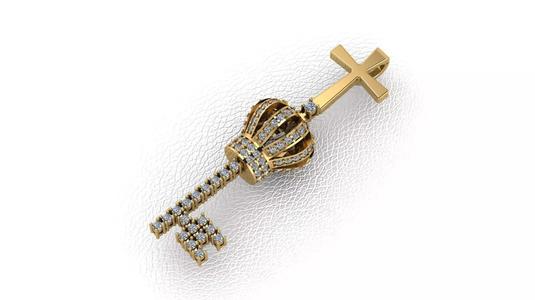 Cross Key Pendant