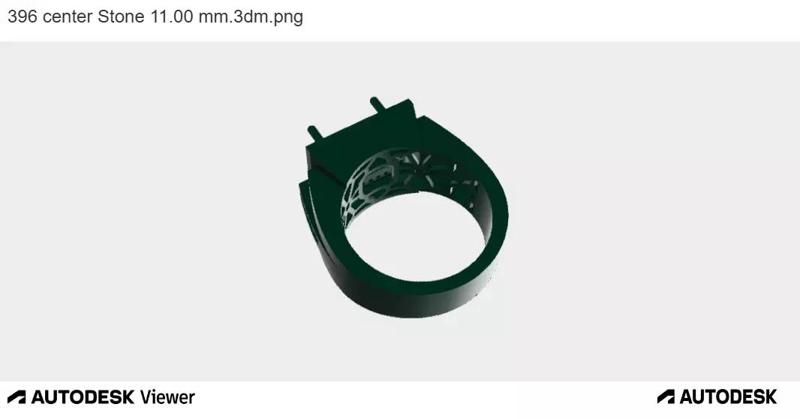 Bold Square Center Stone Ring