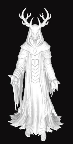 Demonic Ethereal Conjurer STL  3D Printable Dark Mage Summoner Figure