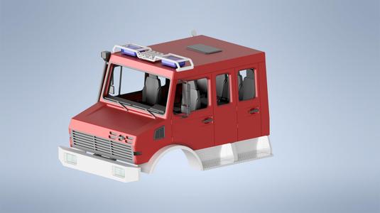 Fahrerhaus Unimog Doppelkabine FK-2 LKW Truck Cabine 1/14