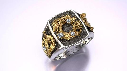 Men Dragon Gift Ring