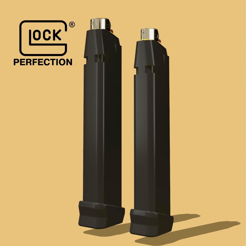 GLOCK “EXTENDO” BIC LIGHTER COVER extended Magazine (BIC & BIC MINI)