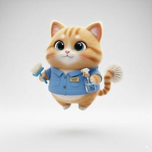 Adorable Feline Friend - Cute Cartoon Cat Figurine 3D Printable Decor & Collectible