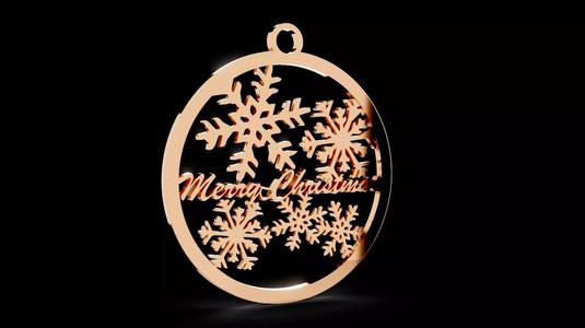 Merry Christmas Snowflakes Hanging