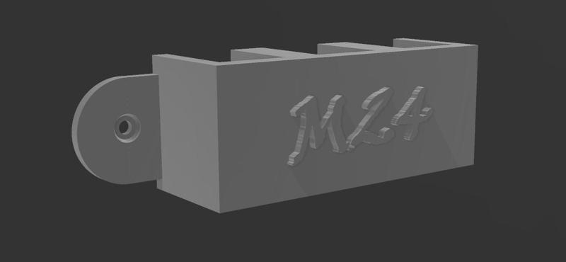 Airsoft m24 wall magholder