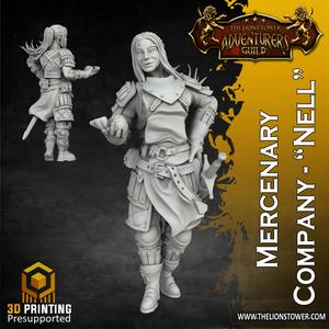 Mercenary Company - Nell (32mm scale, Pre-supported miniature)