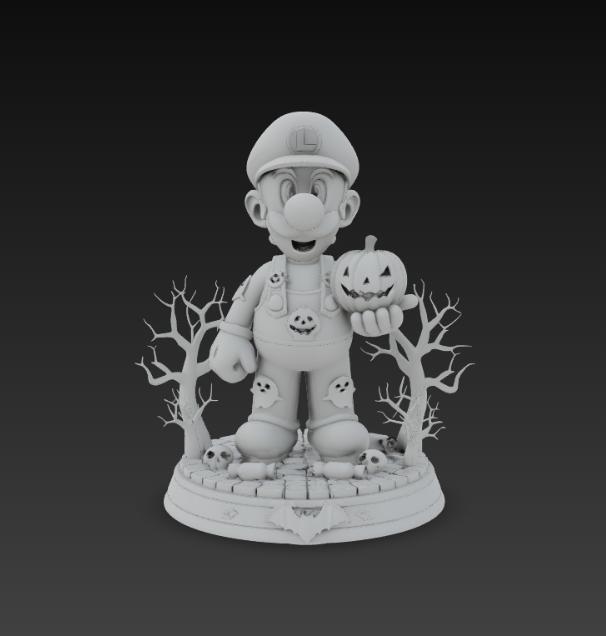 halloween luigi