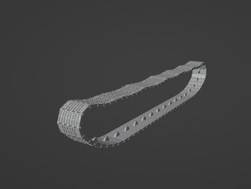 Soviet T-34 tank tracks, scale 1/72