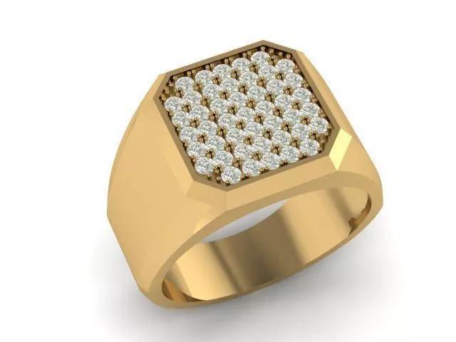 men ring diamond model