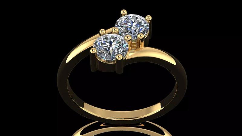 AG 300 TWISTED SHANK RING