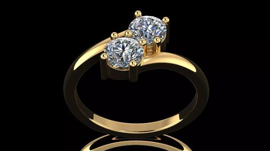 AG 300 TWISTED SHANK RING