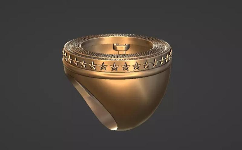 sovereign American gold eagle coin frame ring mount US size 9