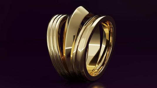 free form ring N42