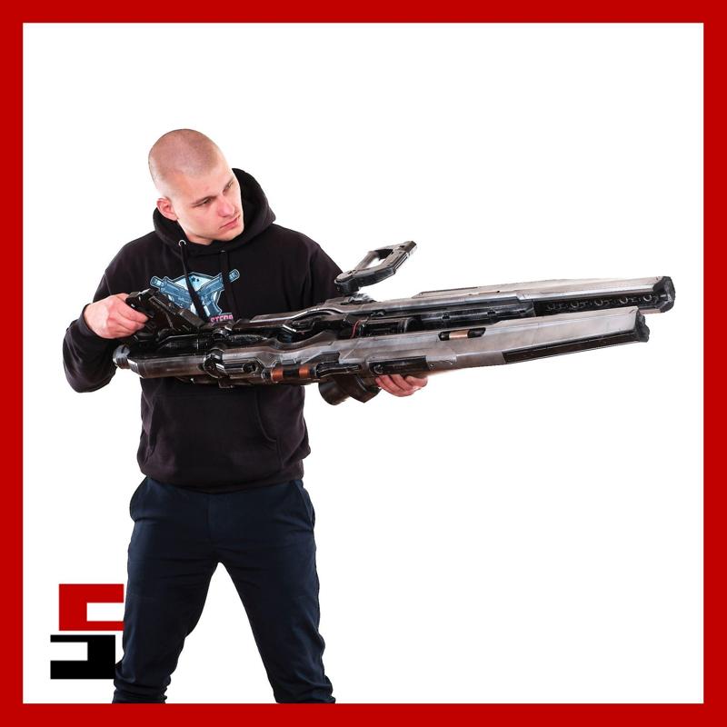 Gauss Cannon Doom Prop Replica Gun Weapon Cosplay