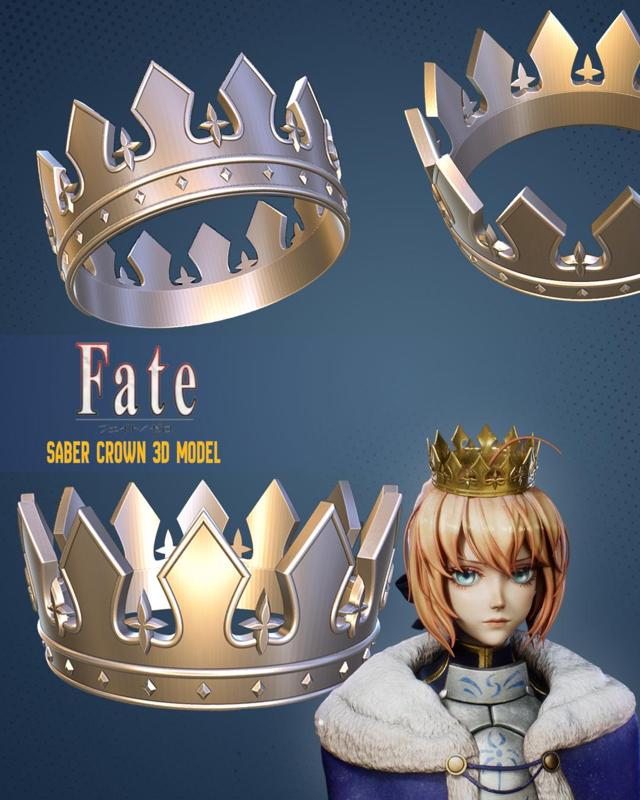 SABER/ARTORIA  Crown - FATE: STAY NIGHT - Cosplay