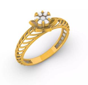 Flower Mesh Diamond Ring