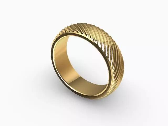 fluted ring band US size 10