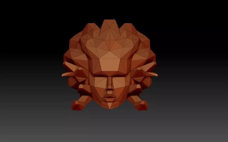 The head of the gorgon medusa