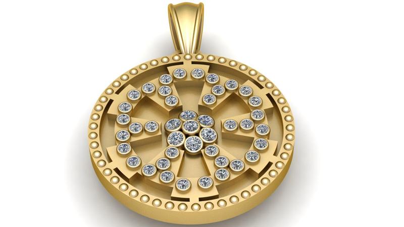 DECENT FLOWER PENDANT 3D PRINTABLE MODEL