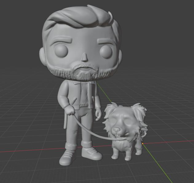 Funko pop boy with puppy