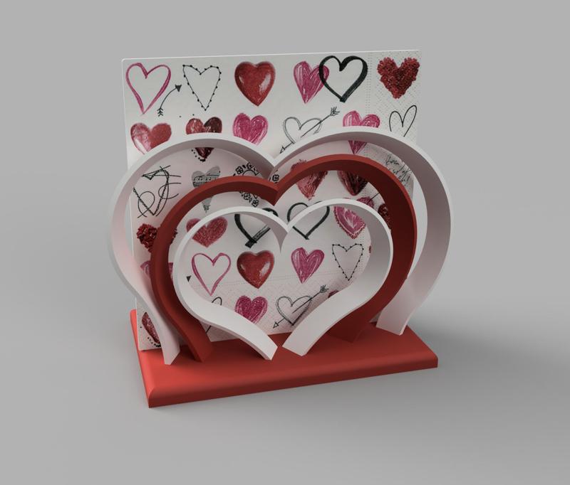 Napkin Holder for Valentine's Day