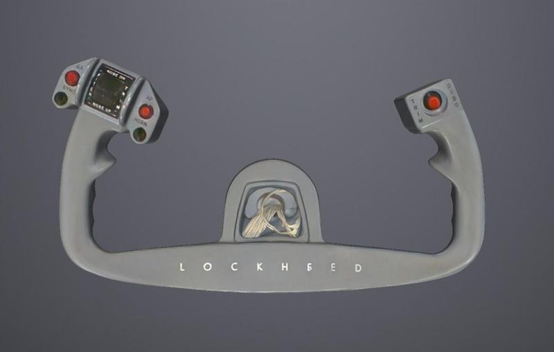Lockheed JetStarII Control Yoke - 3D Scan
