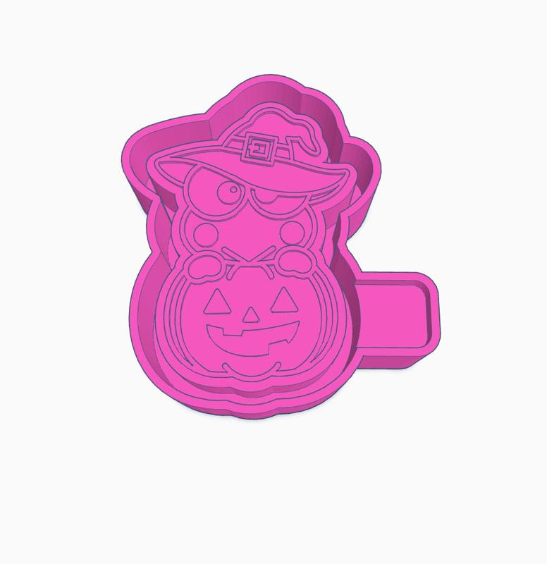 Frog Pumpkin Mold Housing STL
