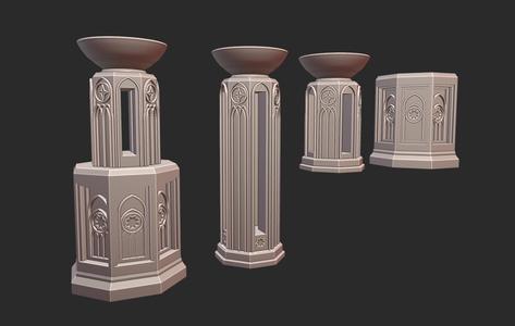 Gothic Pedestal/ column