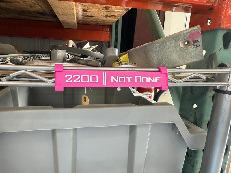 Metal Cart or Shelf Labels and Clips