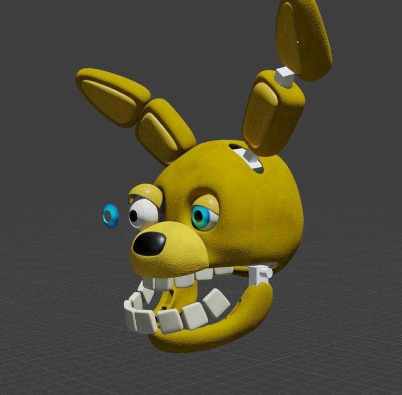 Past Yellow Rabbit Movie Accurate Wearable Cosplay Head (Moving Jaw Easy to assemble parts)