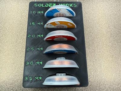 Solder Wicks Holder Gridfinity Bin 3x2x4