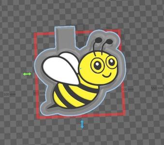 Cute Bee Freshie Mold