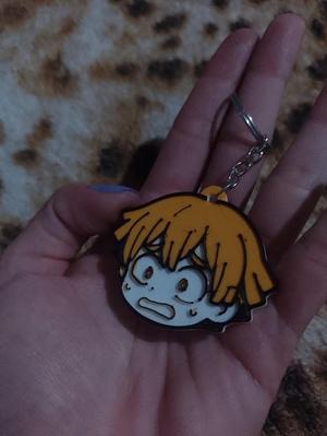 Zenitsu keychain from Kimetsu No Yaiba