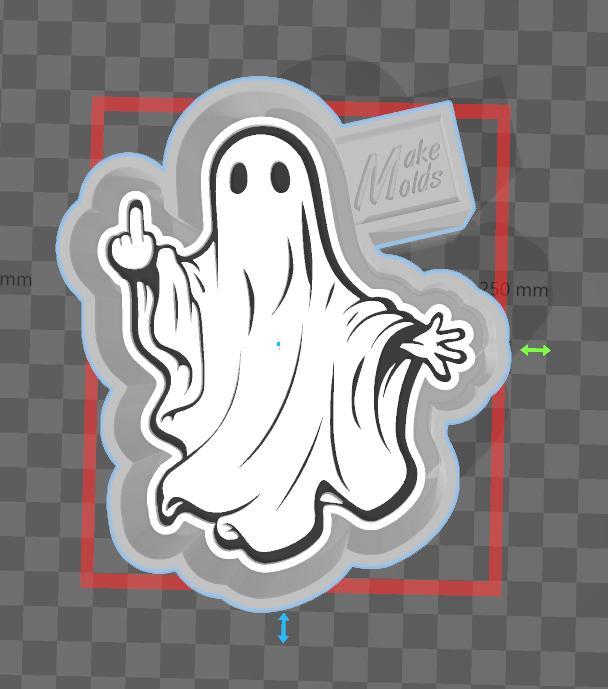 Mean Ghost Freshie Mold Housing