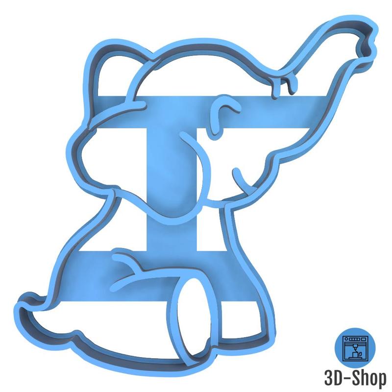 Elephant cookie cutter