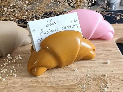 Croissant Business Card Holder