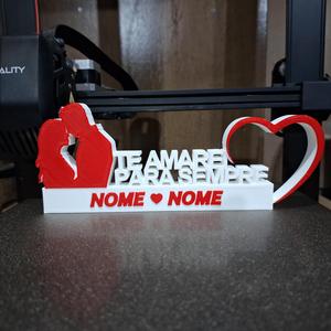 PLACA DIA DOS NAMORADOS - ALTERAVEL