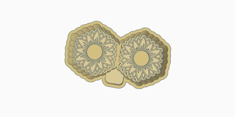 sunflower freshie vent mold housing stl