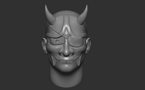 Hannya Man" Wearable Cosplay Mask