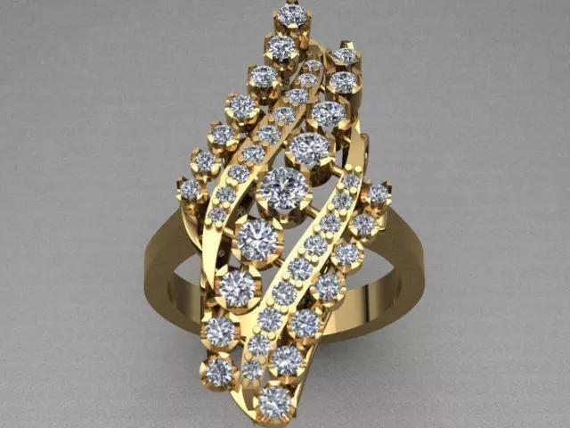 Ottoman Style Diamond Ring