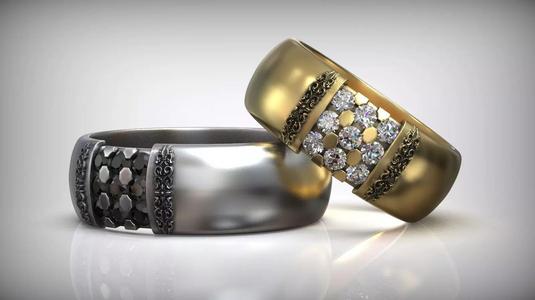 Diamond Jewelry Floral Pattern Wedding Ring